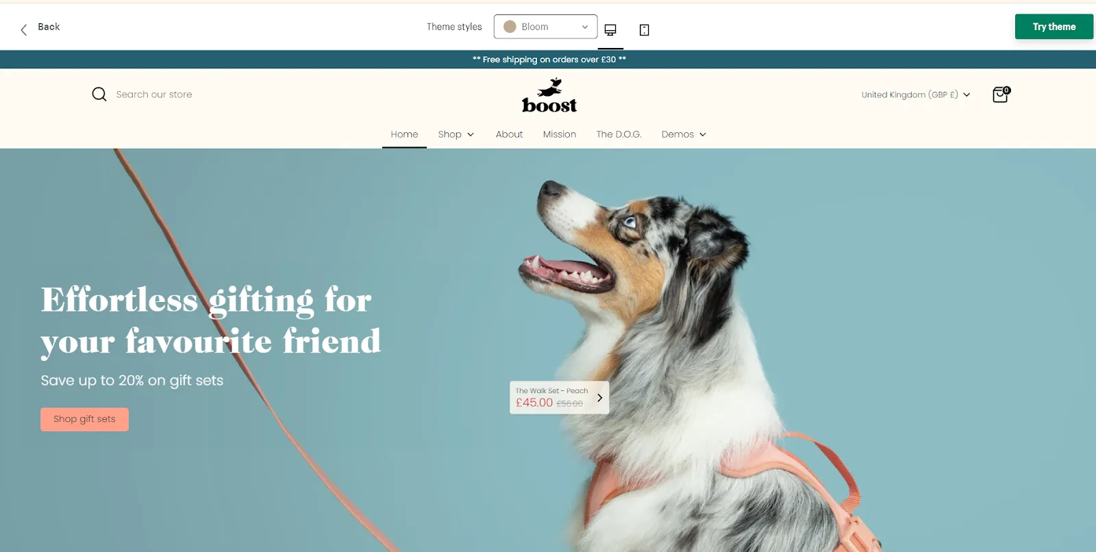 Boost shopify theme